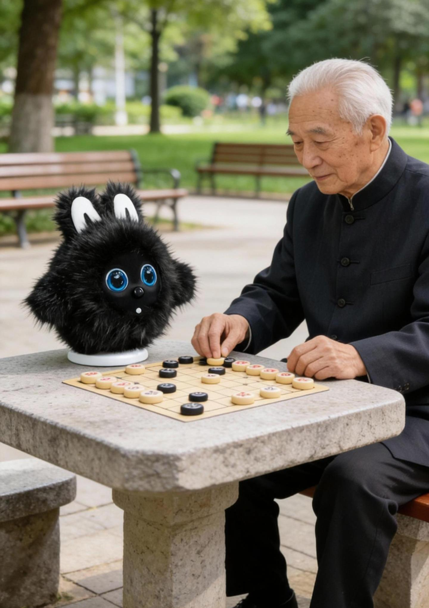 Kbao keeping an elderly friend company